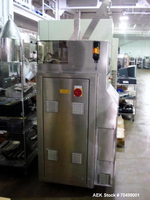 Used IMA Model Precisa 120 Capsule Checkweigher. Machine is can operate at speeds up to 2,000 capsules a minute. dDsigned to handle hard gelatin capsules.. Capsule size range from 40 mg to 2000 mg, +...