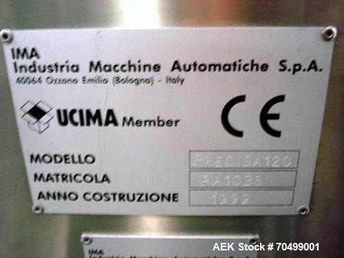 Used IMA Model Precisa 120 Capsule Checkweigher. Machine is can operate at speeds up to 2,000 capsules a minute. dDsigned to handle hard gelatin capsules.. Capsule size range from 40 mg to 2000 mg, +...