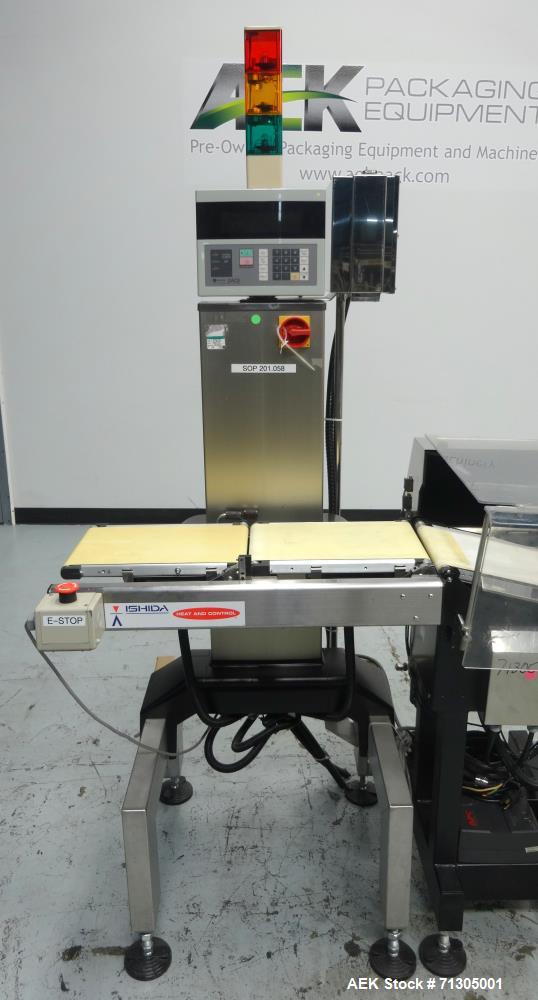 Used Ishida Model DACS-W-012-SB/PB-I Checkweigher System