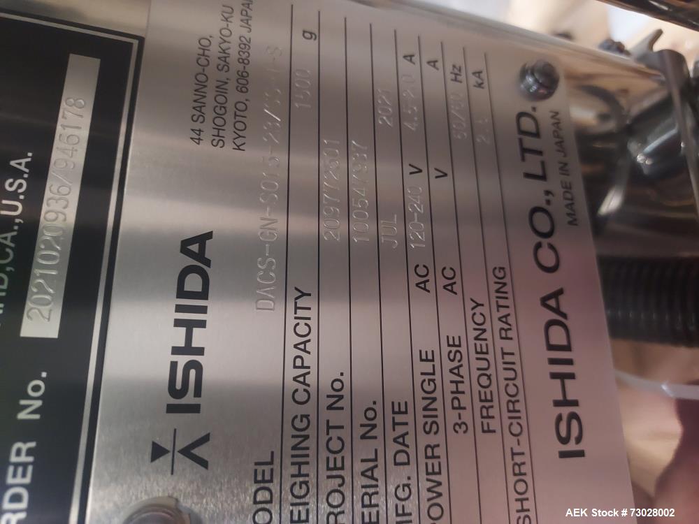 Unused - Ishida Model DACS-GN-S015-23/SS-I-S Checkweigher