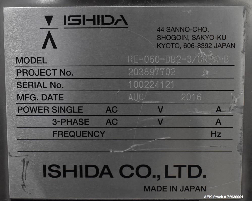 Ishida DACS Model DACS-GN-SO60-34 CR-I-S Stainless Steel Checkweigher With Rejec