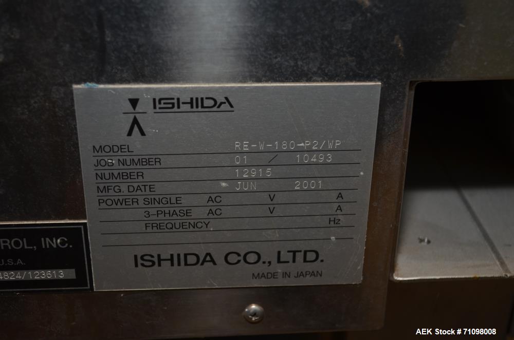 Used Ishida Checkweigher, Model DACSW180SBWPN