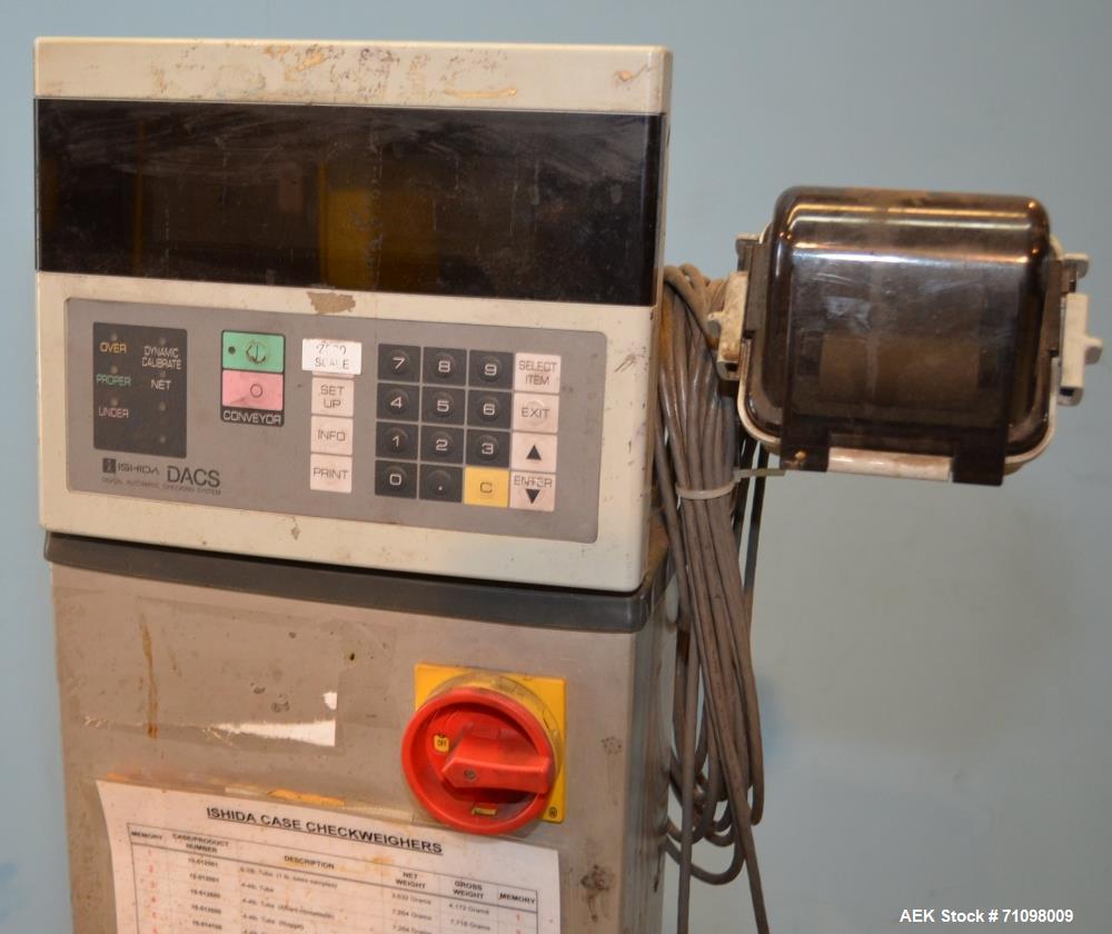 Used Ishida Checkweigher, Model DACSW180SBWPN