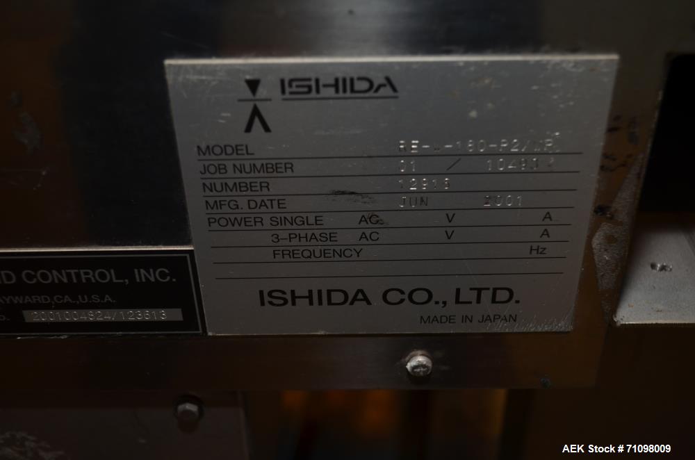 Used Ishida Checkweigher, Model DACSW180SBWPN
