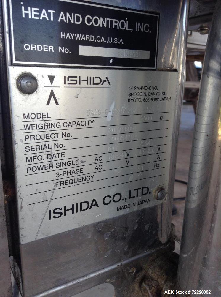 Used- Ishida Belt Checkweigher, Model DACS