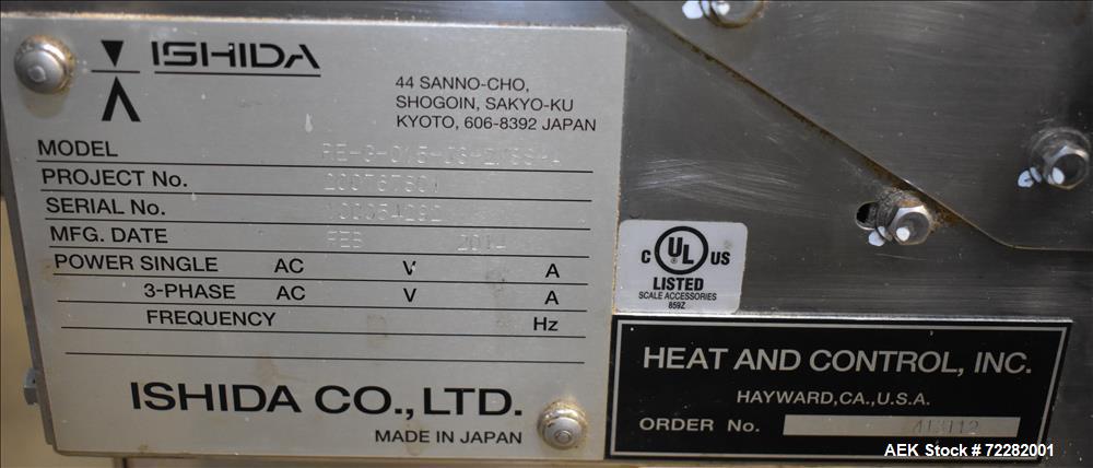 Used Ishida Belt Checkweigher, Model DACS
