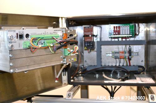 Used Mettler Toledo Model 9482 ExpressWeigh Checkweigher. Capable of 15 to 100 cartons per minute. Consisting of:  (1) Model 9482 Expressweigh controller, (1) Jagxtreme controller, (1) Model 9477 bel...