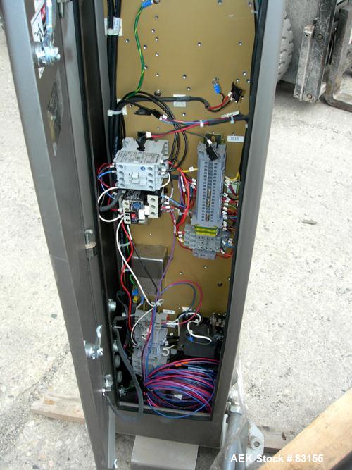 Used Mettler Toledo High Speed Checkweigher, model CS3400GI-MM. 18" wide x 20" long belt. Rated at 110 pound capacity, 60 ppm and 160 fpm. Unit includes a Micromate control panel and air operated rej...