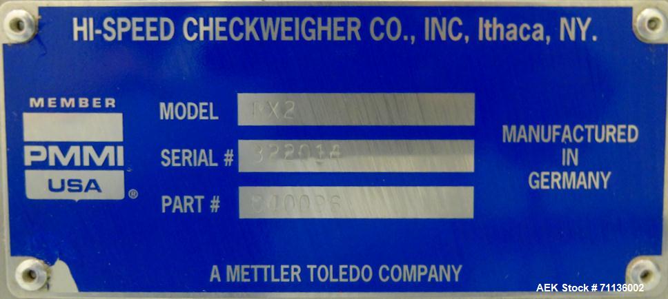 Used Mettler Toledo (Hi-Speed) Model XS-2 Checkweigher