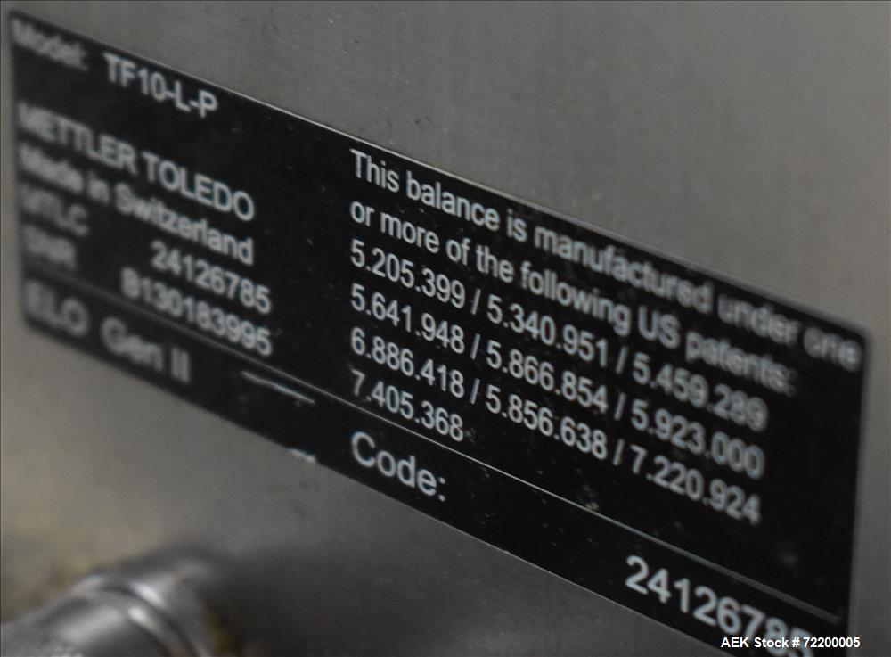 Used Mettler Toledo Hi Speed Inc Check Weigher, Model XS2