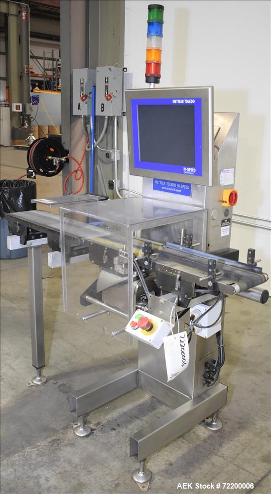 Used- Mettler Toledo Hi Speed Inc Check Weigher, Model XS2.