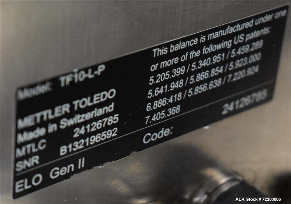 Used Mettler Toledo Hi Speed Inc Check Weigher, Model XS2.
