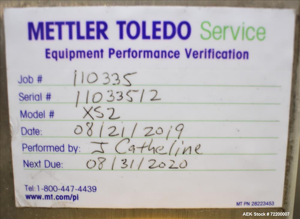 Used- Mettler Toledo Hi Speed Inc Check Weigher, Model XS2.