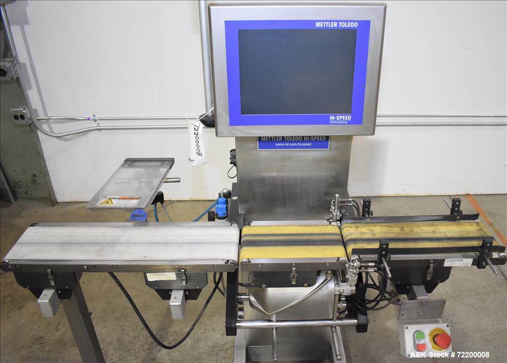 Used Mettler Toledo Hi Speed Inc Check Weigher, Model XS2