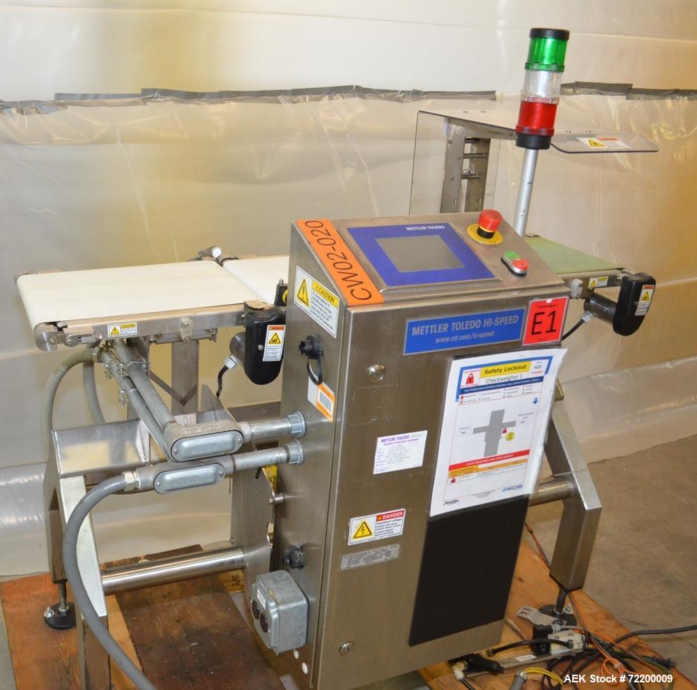 Used Mettler Toledo Hi Speed Checkweigher, Model Beltweigh XC