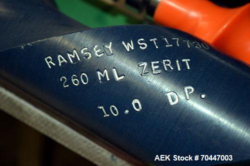 Used Thermo Ramsey Icore AutoCheck 9000 Plus Automatic Belt Checkweigher with worm screw infeed and reject system. Capable of speeds up to 550 containers per minute. Accuracies of +/- 50mg. Has a wei...
