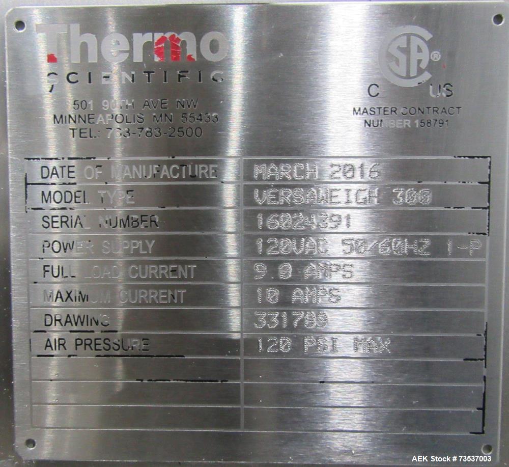 Used Thermo Scientific VersaWeigh 300 Checkweigher – Global Model for Sale