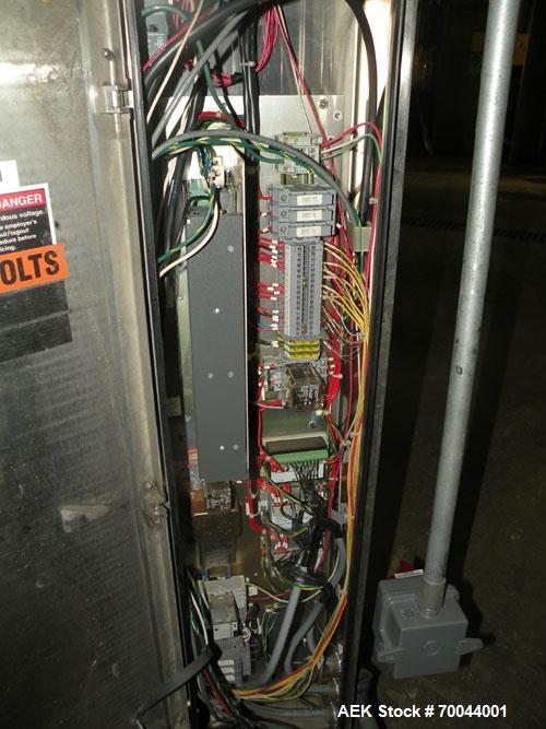 Used Mettler Toledo Hi-Speed Micromate Checkweigher, Model Beltway MM. 8" wide x 13" long infeed rubber belt, 8" wide x 17" long rubber weight belt, 16" wide x 24" long plastic discharge belt with ai...