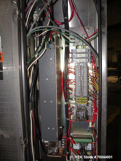 Used Mettler Toledo Hi-Speed Micromate Checkweigher, Model Beltway MM. 8" wide x 13" long infeed rubber belt, 8" wide x 17" long rubber weight belt, 16" wide x 24" long plastic discharge belt with ai...