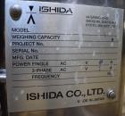 Used Ishida Belt Checkweigher, Model DACS. Checkweigher range is 0 to 1500 grams