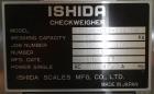 Used- Ishida DACS-V-012-SB/WP-1 Belt Checkweigher