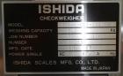 Used Ishida DACS-V-012-SB/WP-1 Belt Checkweigher