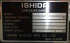 Used Ishida DACS-V-012-SB/WP-1 Belt Checkweigher