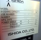 Used Ishida DACS Belt Checkweigher, Model DACS-W-003-SB/PB-I. Weighing range 3 to 300 gram, weighing speed maximum 330 WPM, weighing accuracy +/- 0.2g, minimum gradation 0.1g. Product dimensions:leng...