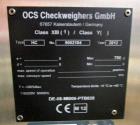 Used- OCS Systems / Wipotec HC Automatic Checkweigher