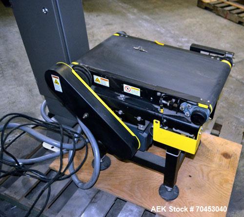 Used Mettler-Toledo Hi Speed CS3600GI-MM Belt Checkweigher. Has a 12" wide x 24" long belt conveyor. Weighing capacity up to 40 kg or 88 lbs. Line height adjustable from 22- 40". Line speed rated fro...
