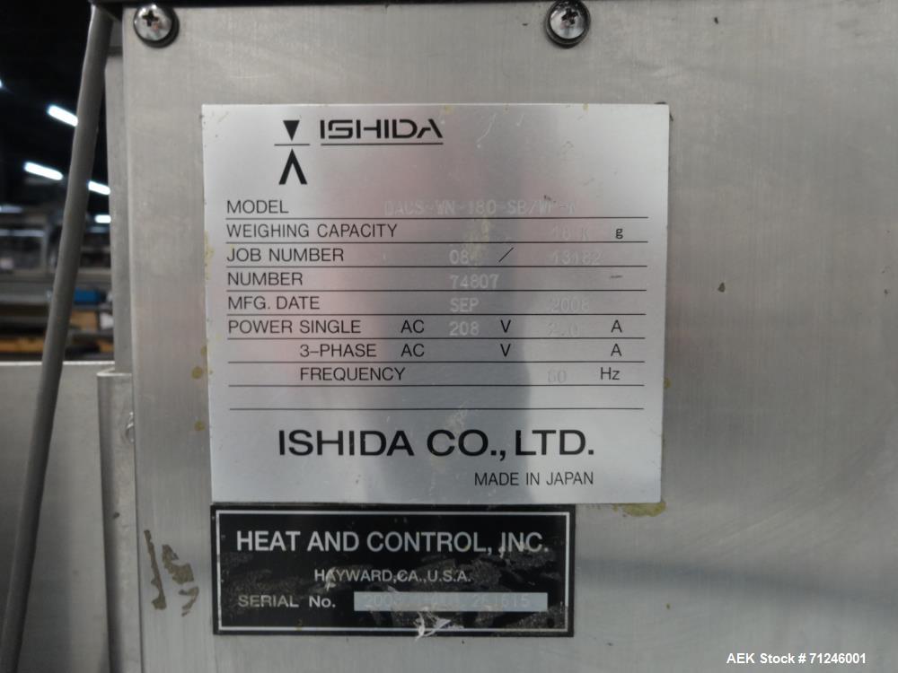 Used Ishida Model DACS-WN-180-SB/WP-N Full Case Checkweigher