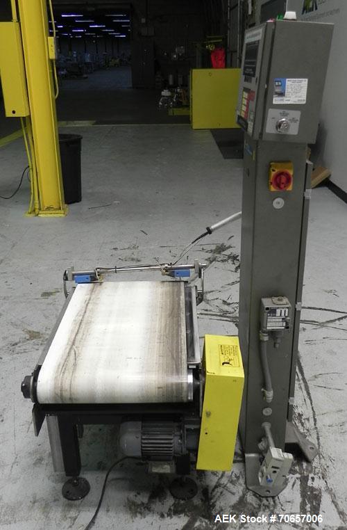 Used Mettler Toledo Hi-Speed Model CS 3400 GT-MM Full Case Check Weigher. Machine has a weight capacity of 10-15lbs. This unit is designed to handle cases, belt dimension 18" wide X 30" long.