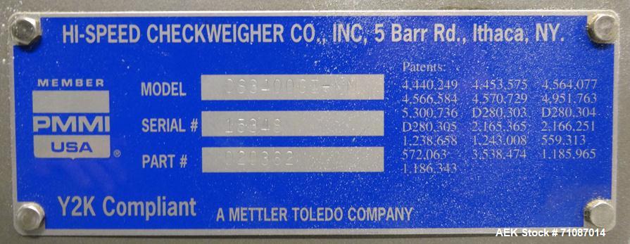 Used Mettler-Toledo Hi-Speed Model CS3400GI-MM Micromate Case Checkweigher