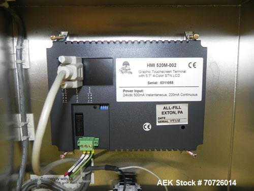 Used Alpha (All-Fill) Model CW-10 Checkweigher. Capable of speeds up to 300 packages per minute. Can handle package weights up to 10 lbs with dimensions up to 15" (long) X 10" (wide). Is rated with a...
