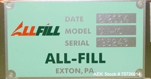 Used Alpha (All-Fill) Model CW-10 Checkweigher. Capable of speeds up to 300 packages per minute. Can handle package weights up to 10 lbs with dimensions up to 15" (long) X 10" (wide). Is rated with a...