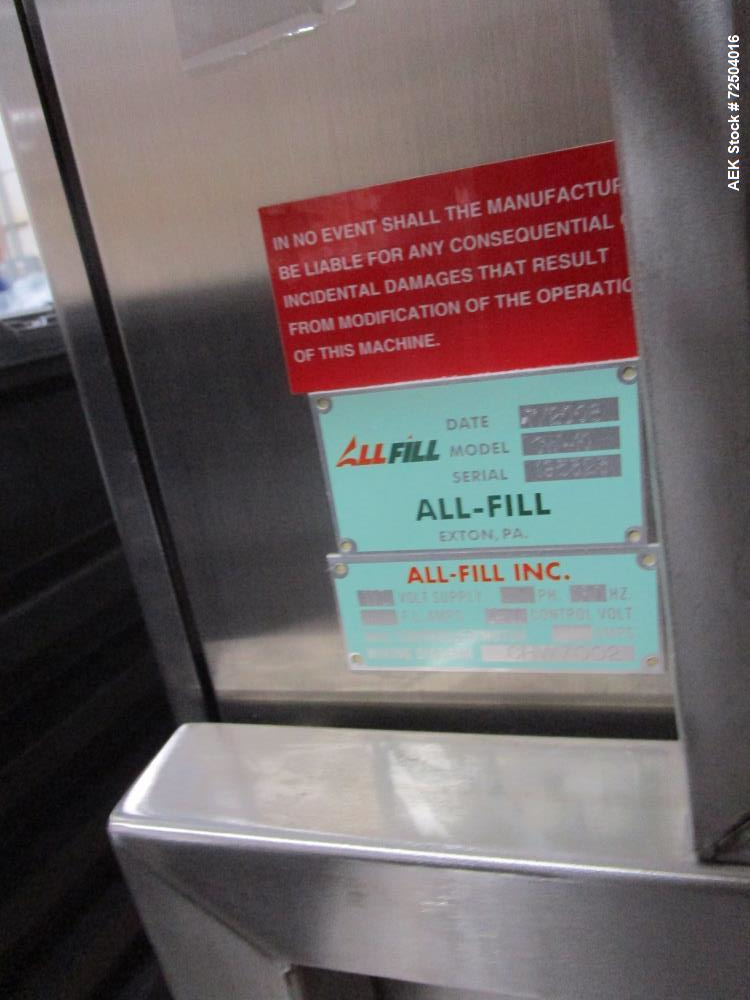 Used Alpha (All-Fill) Model CW-10 Checkweigher.