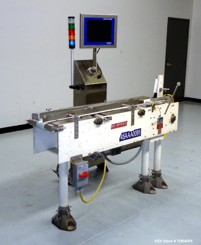 Used- Mettler Toledo Hi-Speed Checkweigher, Model CM6500CR-MM