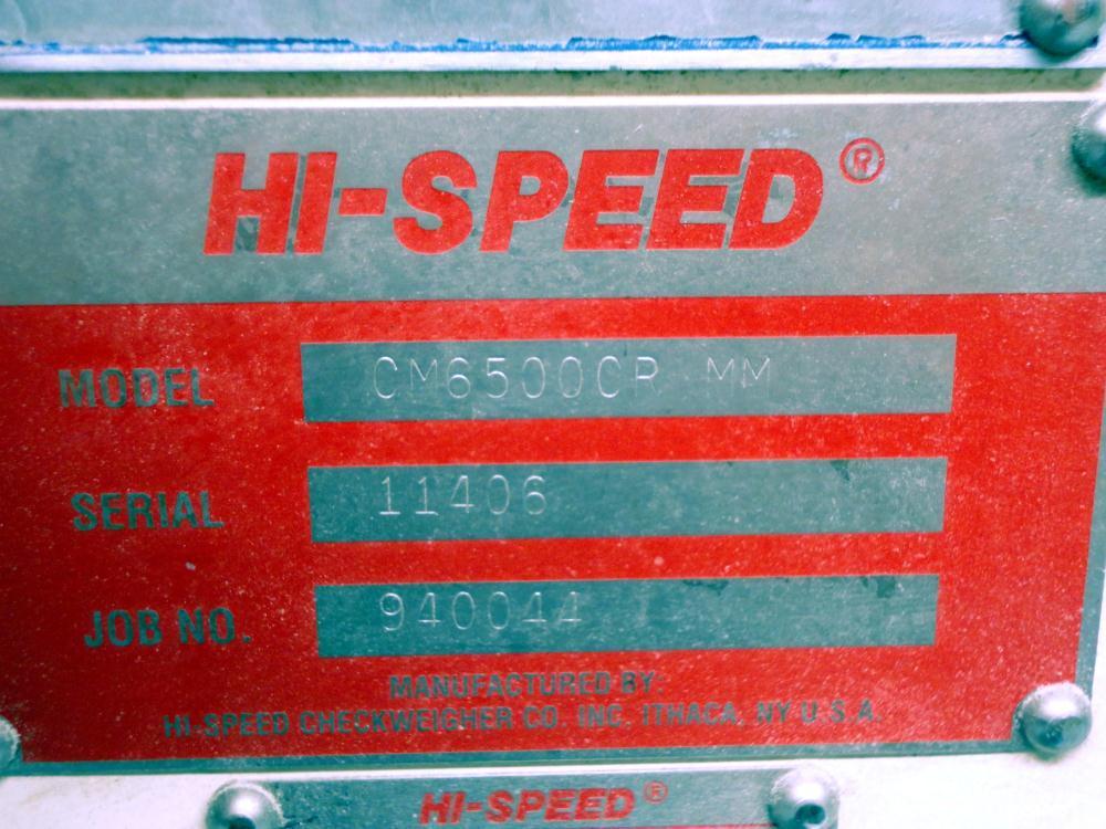Used Mettler Toledo Hi-Speed Checkweigher, Model CM6500CR-MM