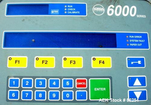 Used Loma 6000 Series Check Weigher. Capable of speeds up to 250 packages per minute. Has a weight range of 6000 grams (13.2 LBS). Typical accuracies of +/- .02 Oz or .6 grams. Maximum product width ...