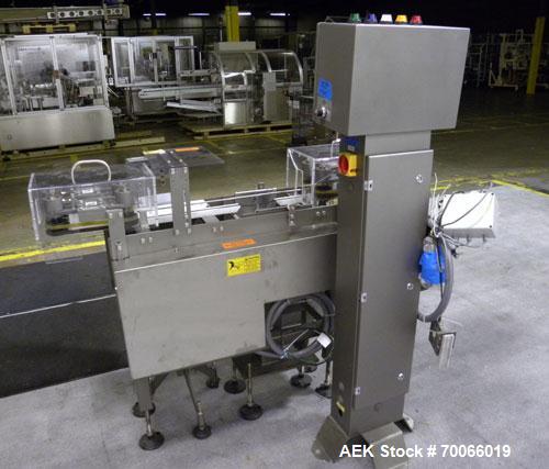 Used Mettler Toledo Hi-Speed Micromate Checkweigher, Model CM6300GI-MM. Accuracy from +/- 100 mg. Containers up to 450 cpm, size range: diameter 2-1/2’’ to 10’’, height depends on stability. Equipped...