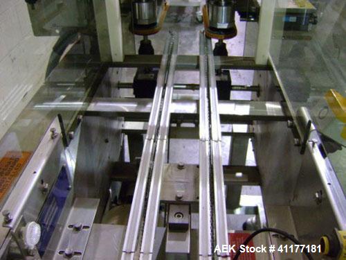 Used Hi-Speed Mettler Toledo Checkweigher, Model CM6400WD-CM. Stainless steel. Side belt driven infeed, and discharge. Approximate 36’’ chain weigh section, weight range up to 20 pounds. Capable of s...