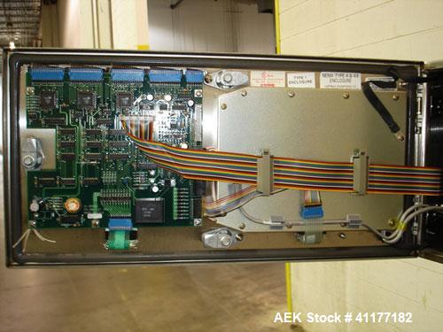Used Hi-Speed Mettler Toledo Checkweigher, Model CM6400WD-CM. Stainless steel. Side belt driven infeed, and discharge. Approximate 36’’ chain weigh section, weight range up to 20 pounds. Capable of s...