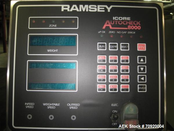 Used Ramsey Icore AC8000 Checkweigher capable