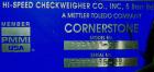 Used Hi-Speed Checkweigher, Model MM. Conveyor consists of8
