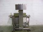 Used Hi-Speed Mettler Toledo Checkweigher, Model CM6400WD-CM. Stainless steel. Side belt driven infeed, and discharge. Approximate 36’’ chain weigh section, weight range up to 20 pounds. Capable of s...
