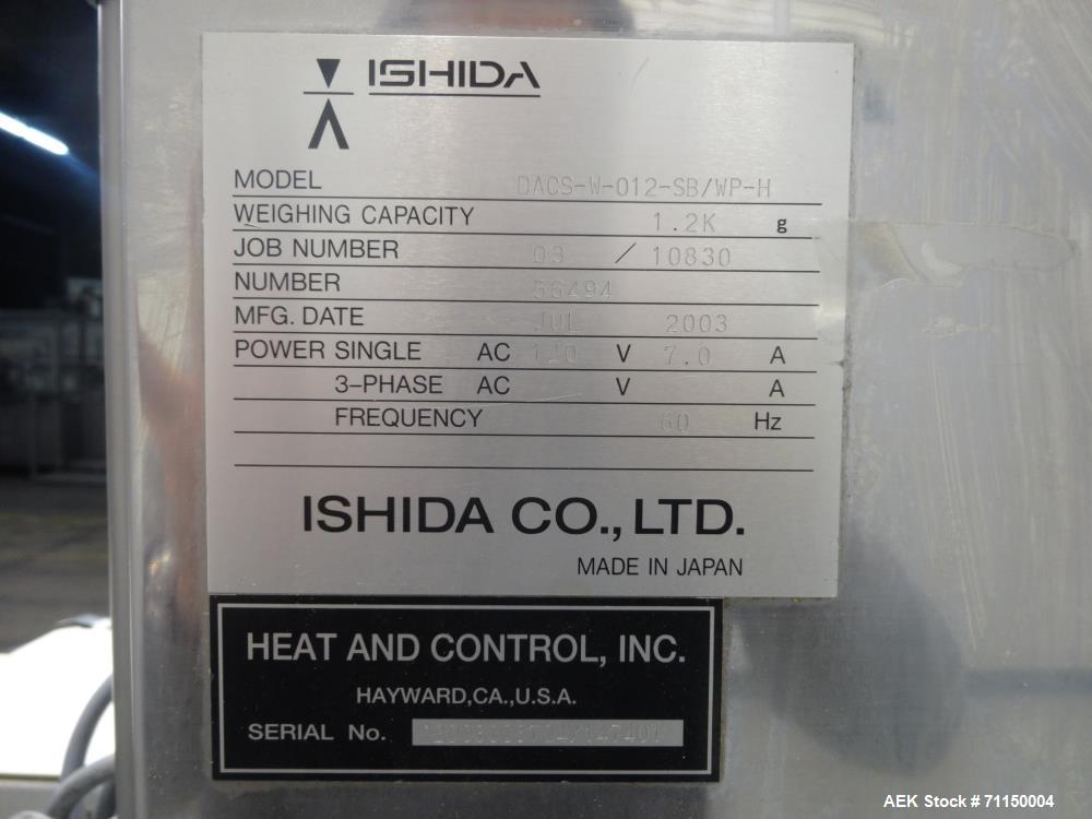 Used Safeline Metal Detector Ishida Checkweigher-Metal Combination Unit