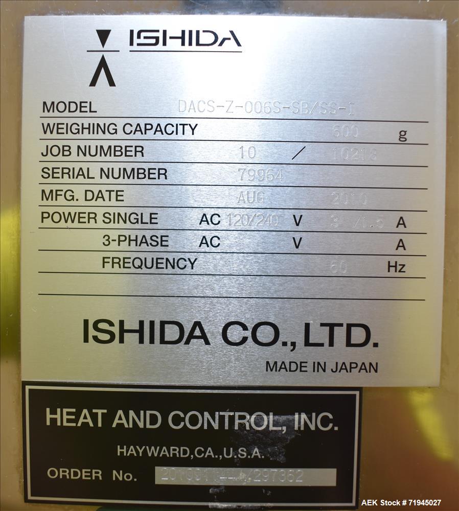 Ishida Model DACS-Z-006S-SB/SS-I Combination Checkweigher with CEIA Metal Detect