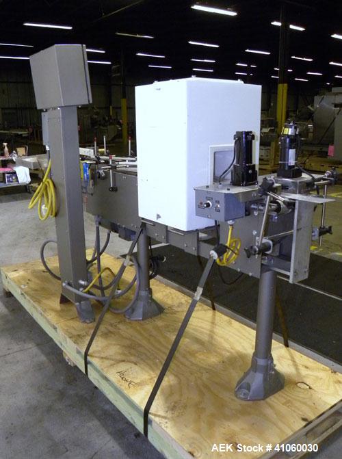 Used Mettler-Toledo Hi-Speed Checkweigher / Metal Detector combination, , Model CM60MM-BT, Serial #10518. Capacity 50 pounds, last running 1661 gram containers at 20 to 60 pieces per minute. (2) Sile...