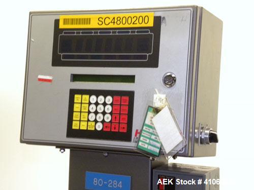 Used Mettler-Toledo Hi-Speed Checkweigher / Metal Detector combination, , Model CM60MM-BT, Serial #10518. Capacity 50 pounds, last running 1661 gram containers at 20 to 60 pieces per minute. (2) Sile...