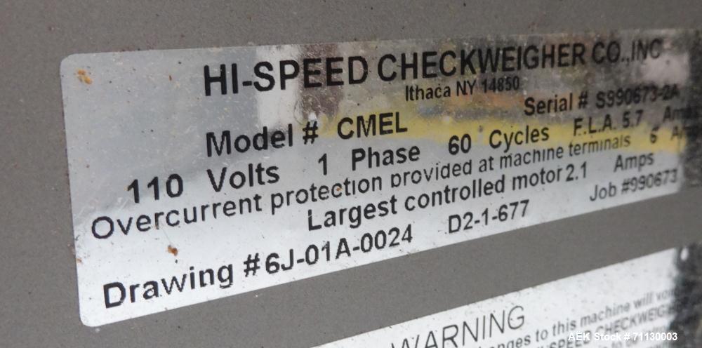 Used Mettler-Toledo Model Checkmate2 Combination Checkweigher